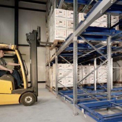 Push Back Racking - CEMAC INTERIORS